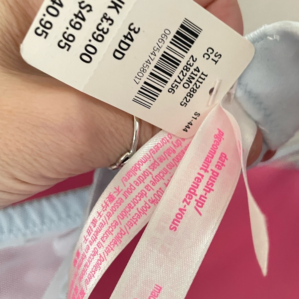 Victorias Secret PINK Lace Date Push-up Bra-Size 34DD NEW! - Picture 5 of 5